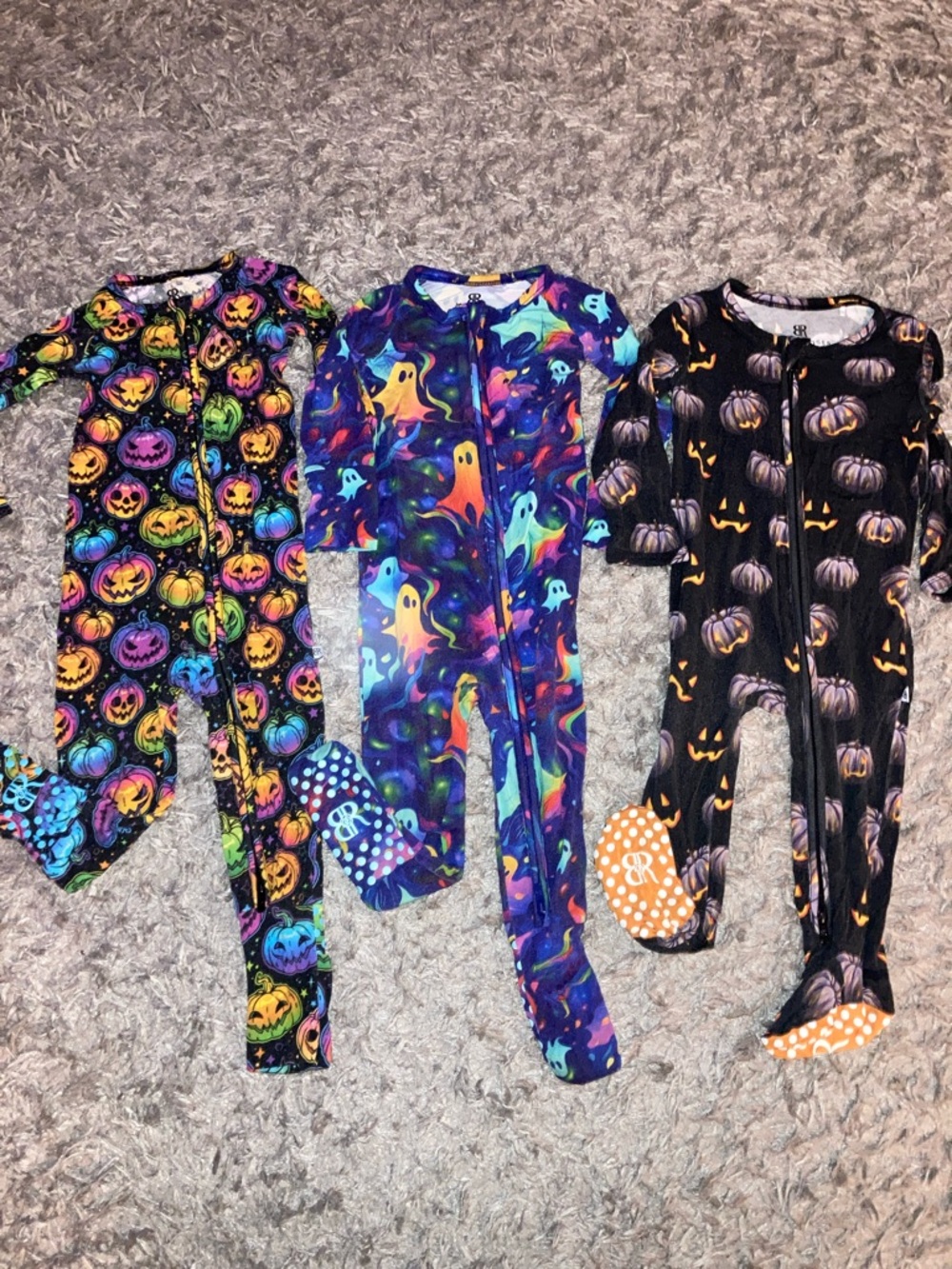 Baby 12-18 m Halloween One-Piece and  summer viscose bums & roses lot of 3 Pcs